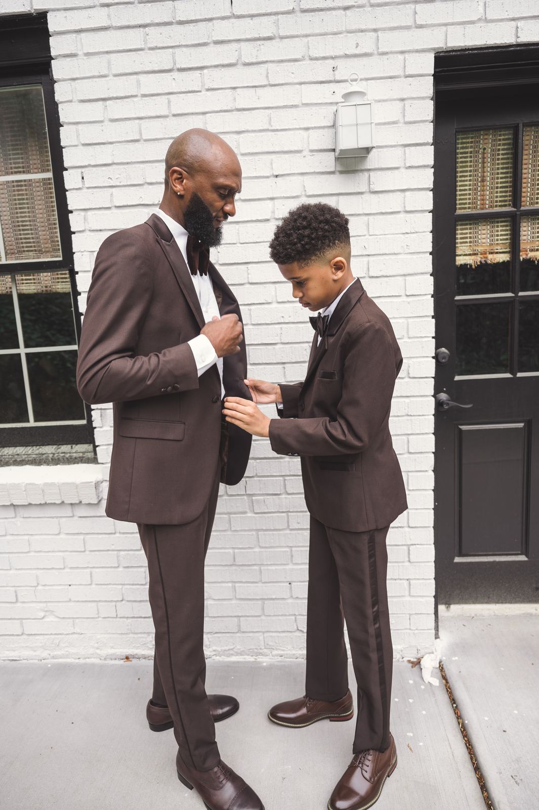 Ritchie with his son