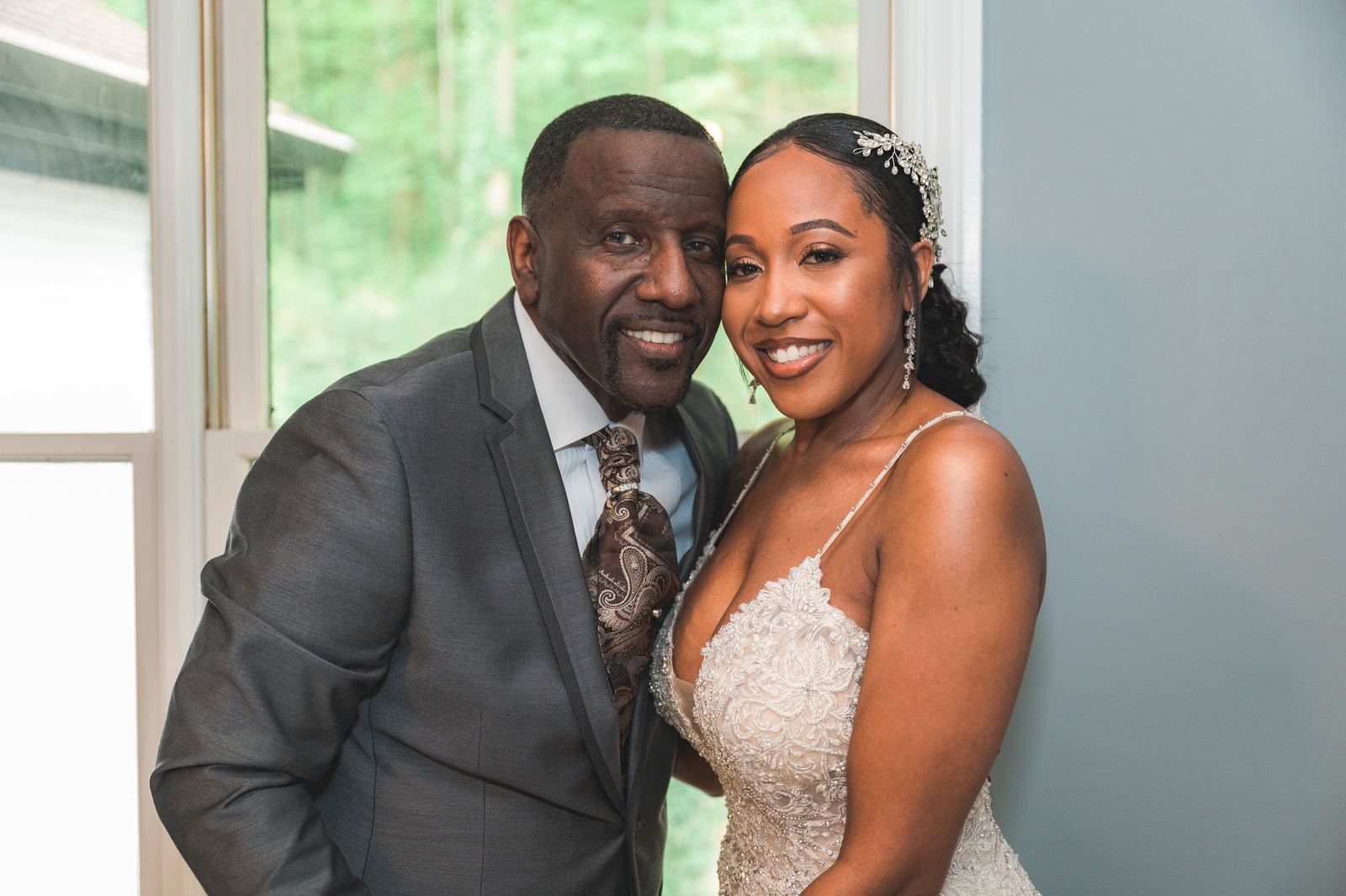 Anjanette with her father