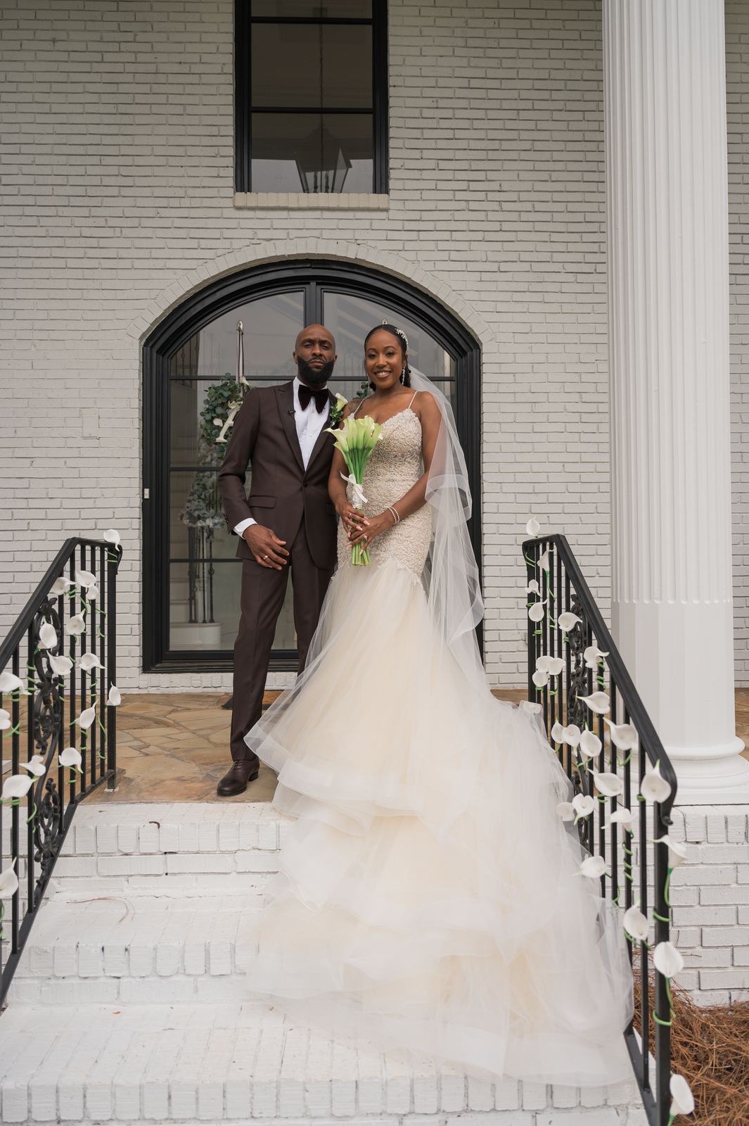 Anjanette and Ritchie on the steps