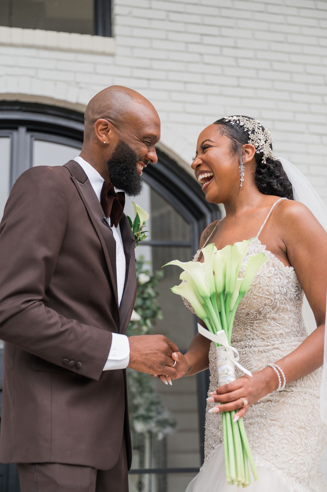 Anjanette and Ritchie laughing