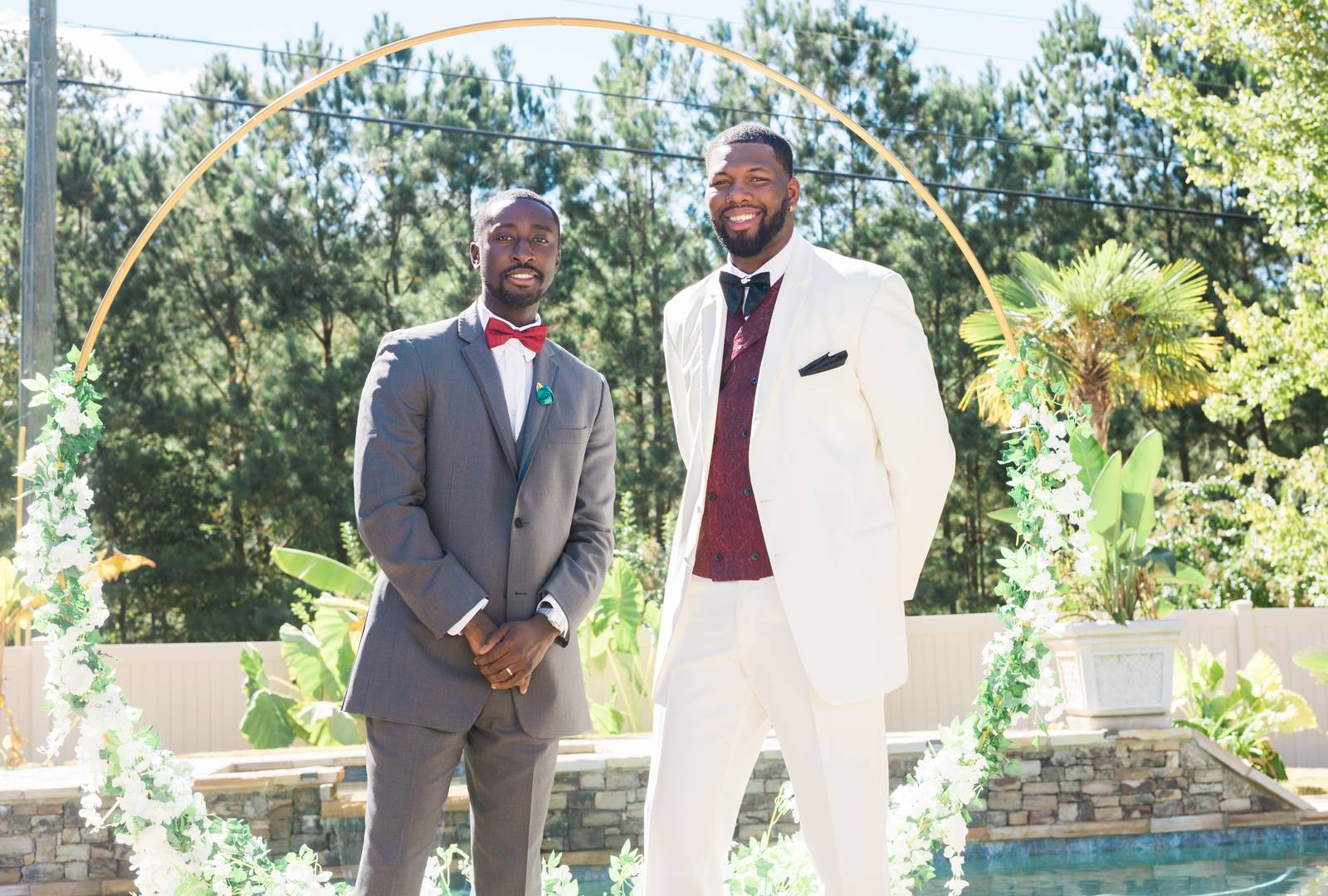 Darius with his best man