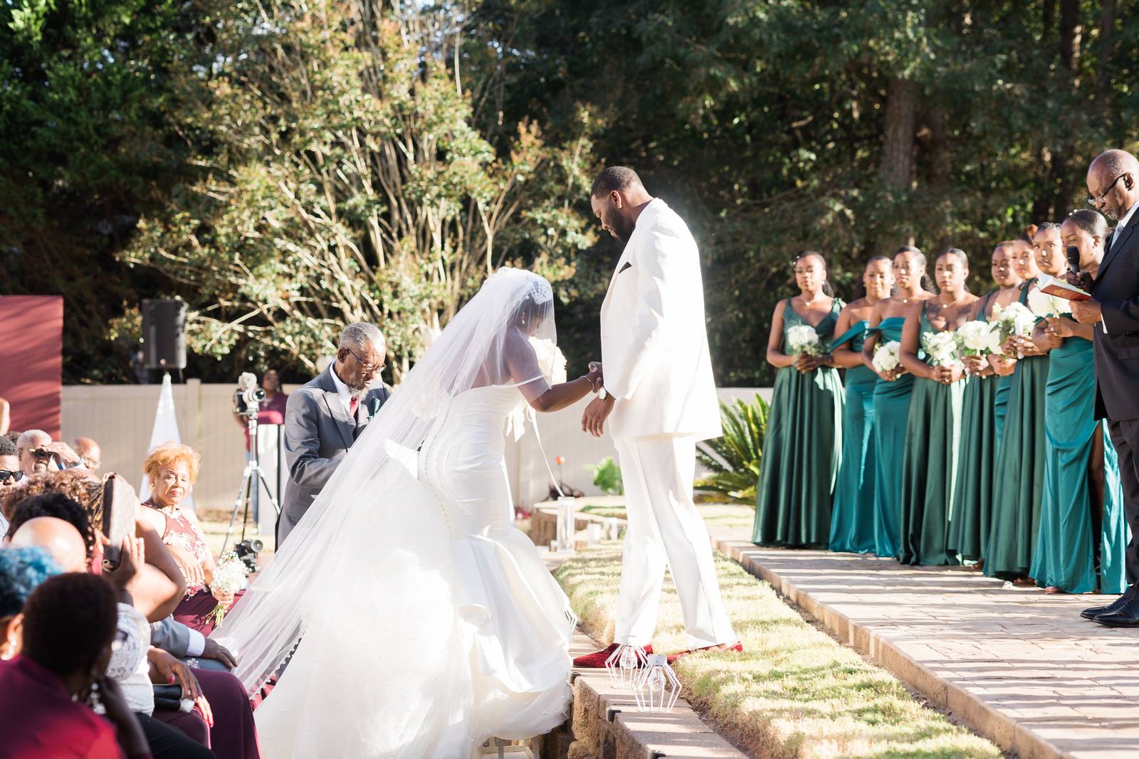 Christina walking down the aisle