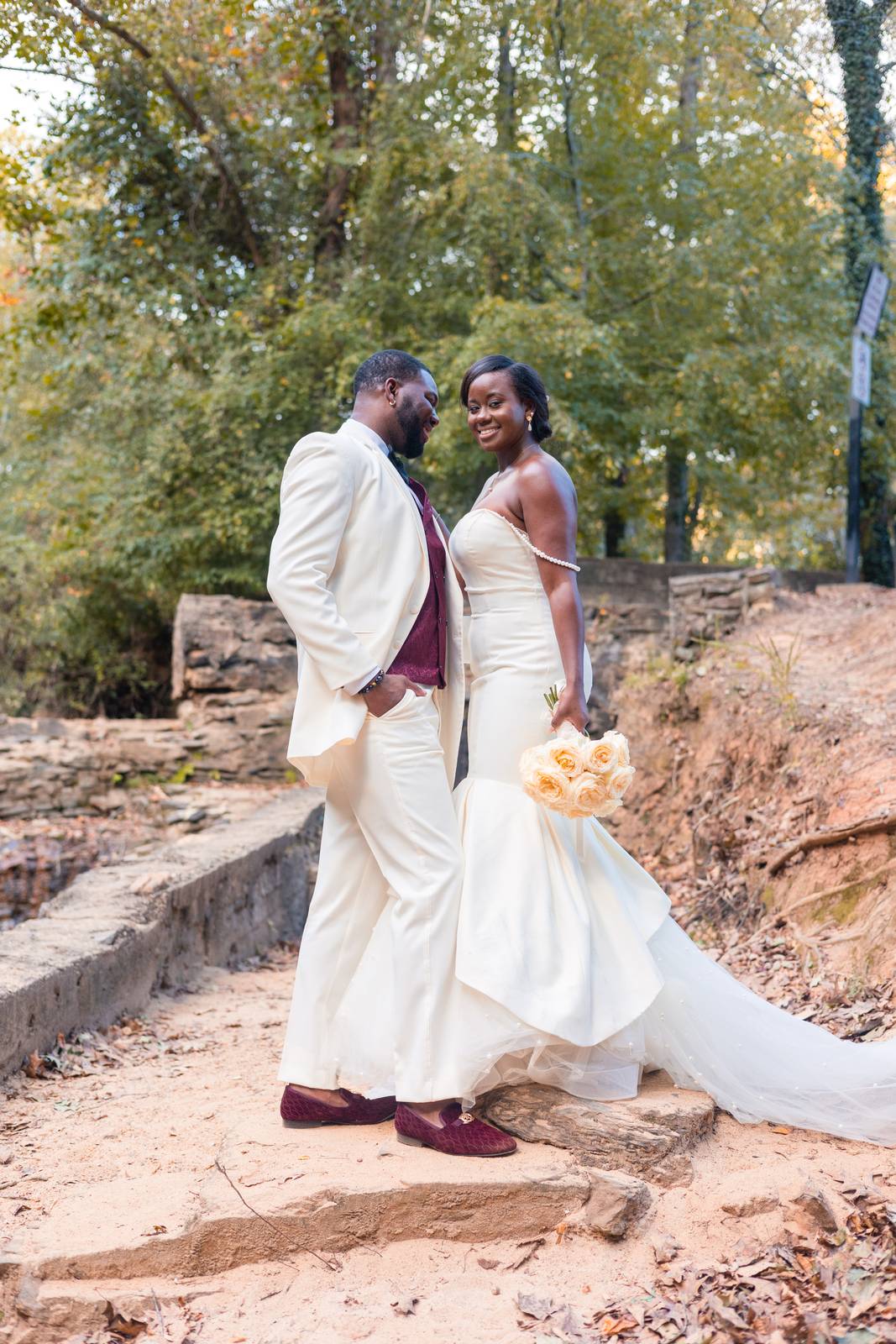 Christina and Darius from behind