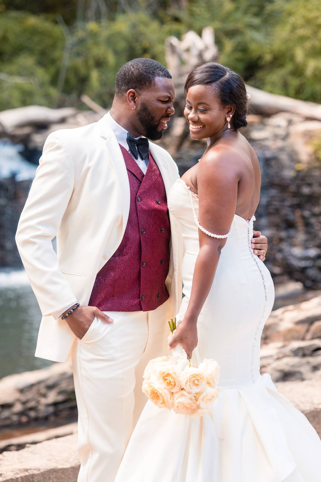 Christina and Darius close portrait