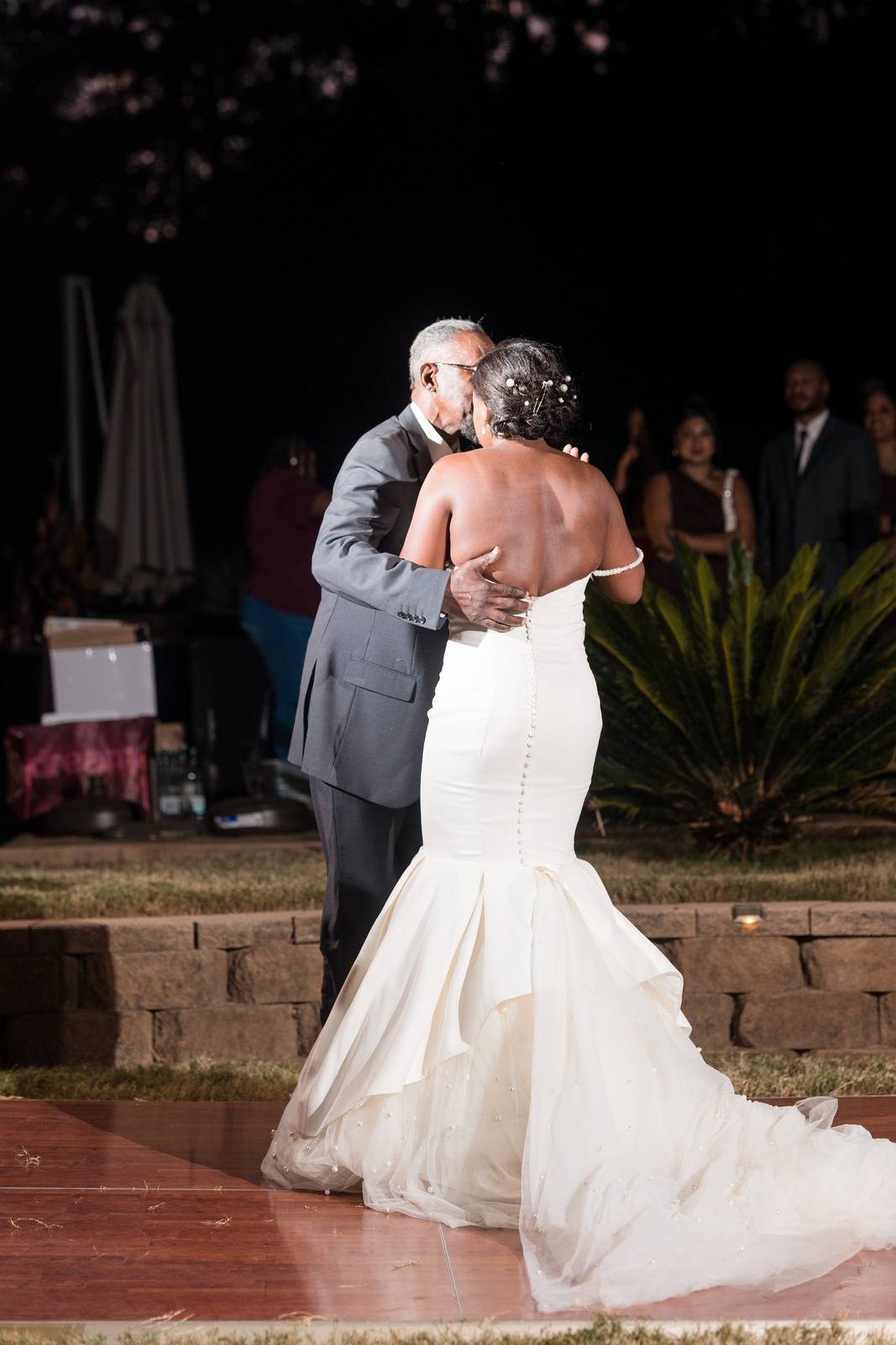 Christina dancing with her father