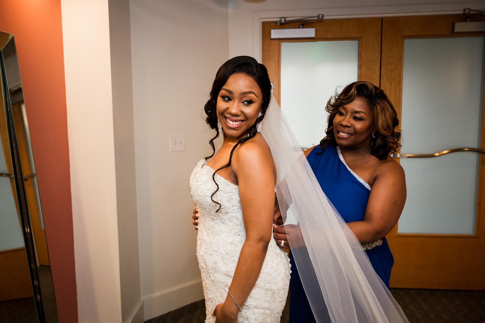 Haley with a bridesmaid
