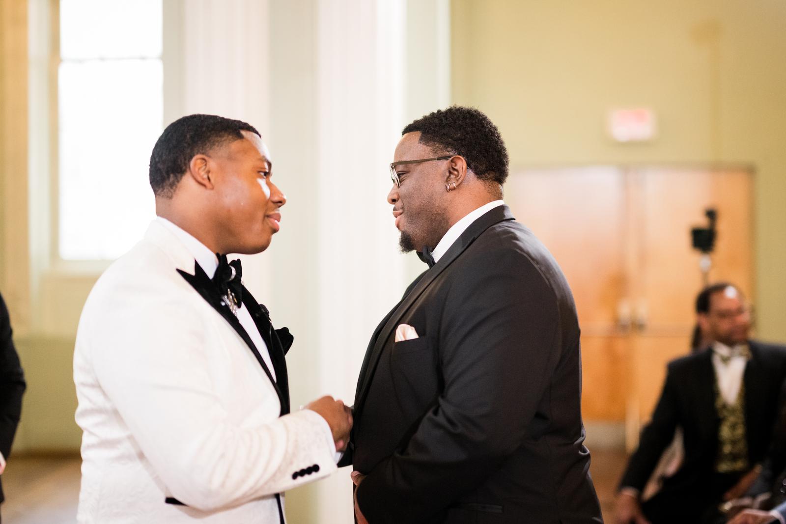 Kordel with his father before the ceremony