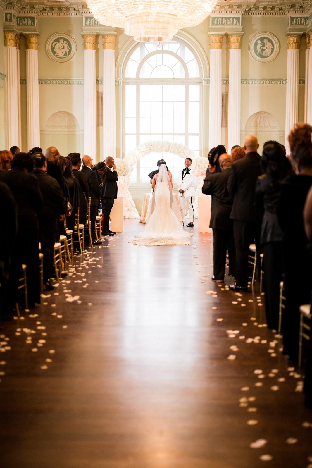 Haley walking down the aisle