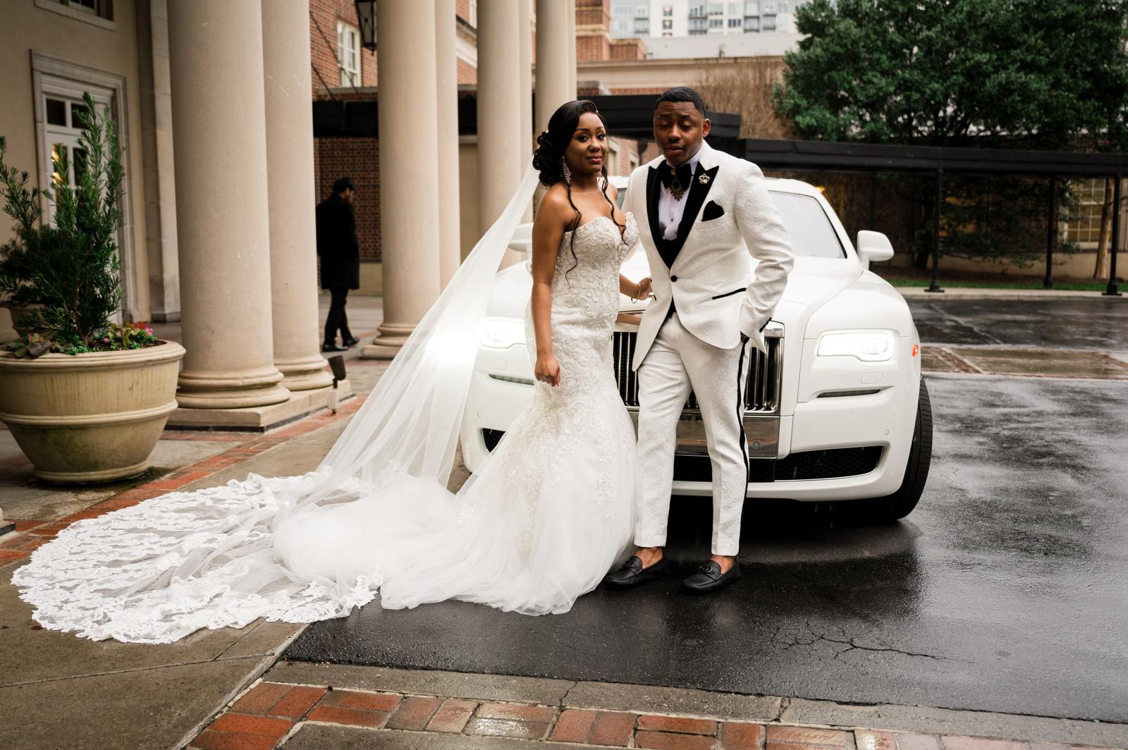 Haley and Kordel with the Rolls-Royce