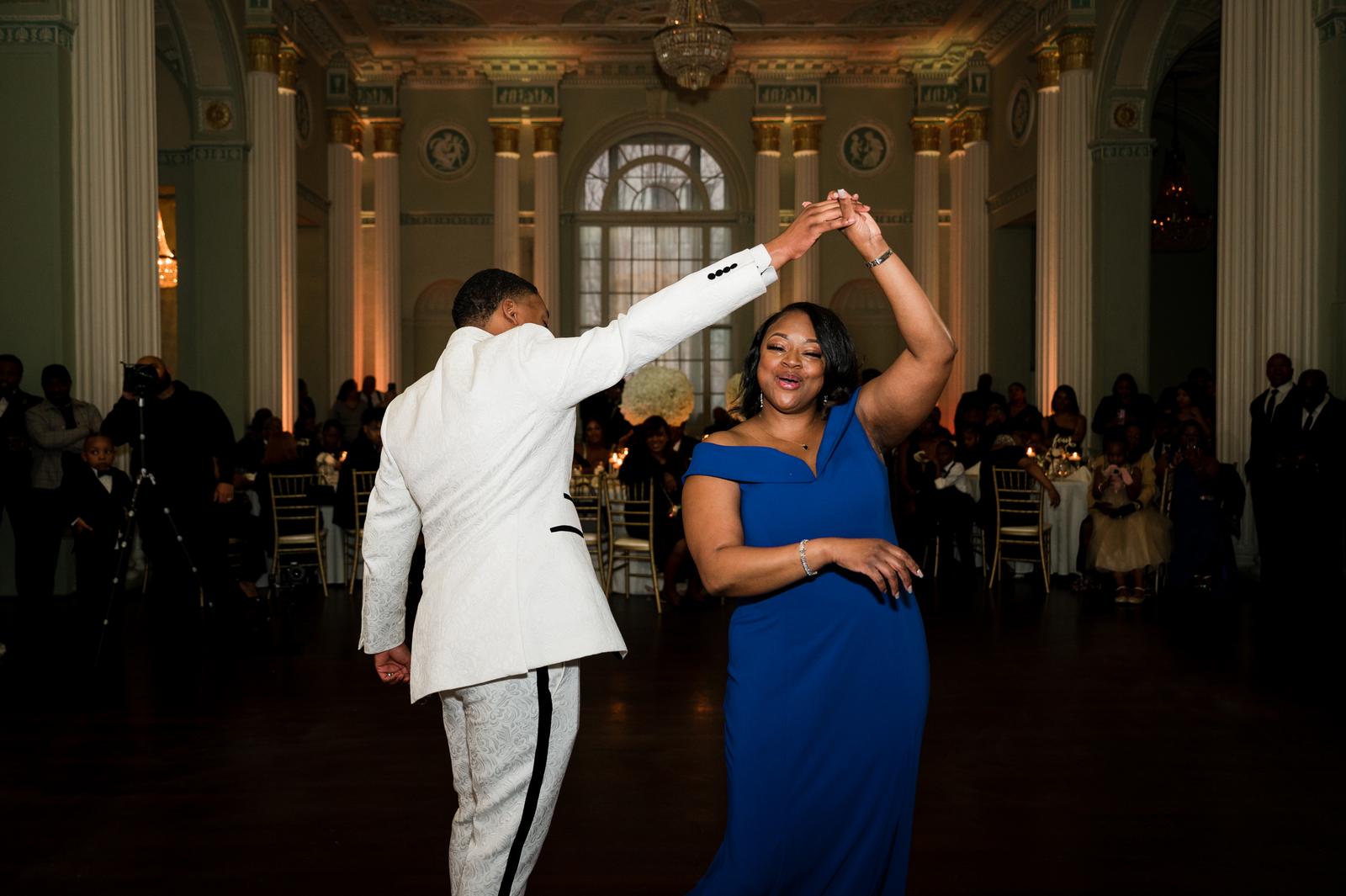 Kordel dancing with his mother