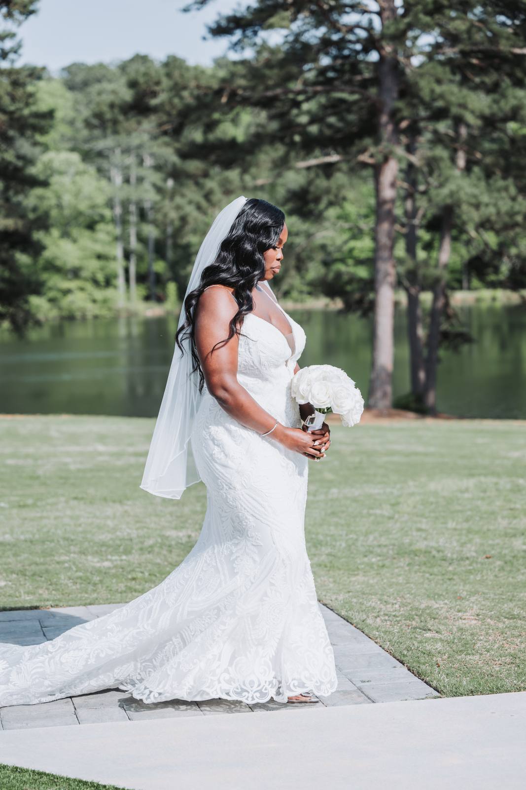 Latisha walking down the aisle