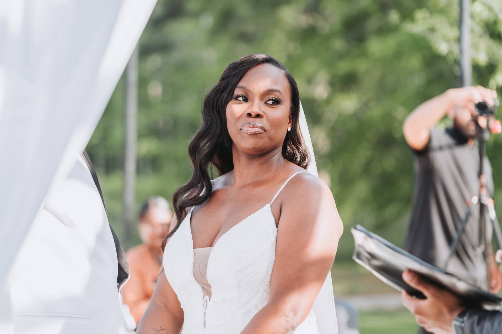 Latisha during the ceremony